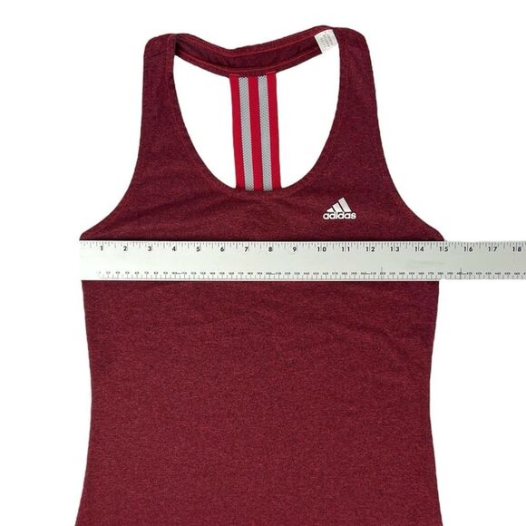 Adidas Climalite Heathered Maroon Red Tank Small - Picture 4 of 7